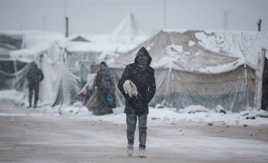 Hujan Salju Menambah Derita Para Pengungsi Suriah di Lebanon